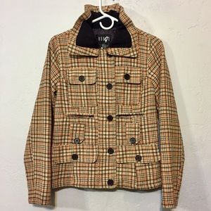 Rouge! Plaid Jacket in Tan and Black